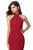 Sherri Hill - 51682 High Halter Mermaid Evening Dress In Red