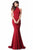 Sherri Hill - 51682 High Halter Mermaid Evening Dress In Red