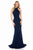 Sherri Hill - 51682 High Halter Mermaid Evening Dress In Blue
