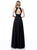 Sherri Hill - 51694 Jewel Full Figured Chiffon A-Line Evening Dress In Black
