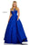 Sherri Hill - 51703 Sherri Hill High Neckline Long Dress 51703 In Blue