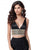 Sherri Hill - 51711 Two Piece Plunging V-Neck Mermaid Dress In Black