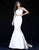 Sherri Hill - 51713 Beaded Off Shoulder Sleeve Two Piece Mermaid Gown In White