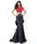 Sherri Hill - 51717 Two Piece Lace Polka Dot Mermaid Dress In Red and Black
