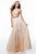Sherri Hill - 51723 Two Piece Beaded Crop Top A Line Dress In Pink and Neutral