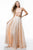 Sherri Hill - 51723 Two Piece Beaded Crop Top A Line Dress In Pink and Neutral