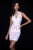 Sherri Hill - 51733 Short Beaded Plunging V-neck Dress In Pink