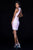 Sherri Hill - 51733 Short Beaded Plunging V-neck Dress In Pink