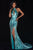 Sherri Hill - 51741 Sequined Halter Trumpet Dress In Blue and Green