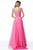 Sherri Hill - 51744 Beaded Cap Sleeve Ruched Bodice Dress In Pink
