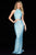 Sherri Hill - 51747 Sequins Adorned Two Piece Long Dress In Blue