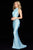 Sherri Hill - 51747 Sequins Adorned Two Piece Long Dress In Blue
