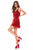 Sherri Hill - 51755 Short Bead Fringe Sheath Dress In Red