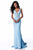 Sherri Hill - 51759 Bead-Detailed Long Mermaid Dress In Blue