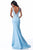 Sherri Hill - 51759 Bead-Detailed Long Mermaid Dress In Blue