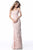 Sherri Hill - 51767 Lace Applique Off-Shoulder Trumpet Dress In Pink