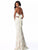 Sherri Hill - 51770 Lace Bandeau Open Back Two-Piece Dress In White