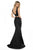 Sherri Hill - 51775 Two Piece Lace-Up Mermaid Dress In Black