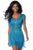 Sherri Hill - 51781 Short Two Piece Bead-Fringe Sheath Dress In Blue