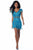Sherri Hill - 51781 Short Two Piece Bead-Fringe Sheath Dress In Blue