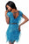 Sherri Hill - 51781 Short Two Piece Bead-Fringe Sheath Dress In Blue