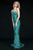 Sherri Hill - 51783 Lace-Up Back Sequin Fitted Evening Gown In Green