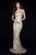 Sherri Hill - 51783 Lace-Up Back Sequin Fitted Evening Gown In Gold
