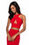 Sherri Hill - 51810 Two Piece Halter Sheath Evening Dress In Red