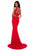 Sherri Hill - 51810 Two Piece Halter Sheath Evening Dress In Red