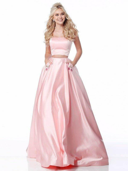 Sherri Hill - 51813 Two-Piece Beaded Cherry Embellished Dress In Pink