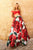 Sherri Hill - 51815 Plunging Off-Shoulder Floral Taffeta Ballgown In Red and Print