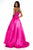 Sherri Hill - 51820 Beaded Strapless Satin Ballgown With Train In Pink