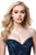 Sherri Hill - 51820 Beaded Strapless Satin Ballgown With Train In Blue