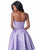Sherri Hill - 51823 Strapless Satin Two-Piece Cocktail Dress In Purple