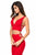 Sherri Hill - 51840 Two-Piece Jewel Dotted Lace-Up Long Dress In Red
