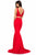 Sherri Hill - 51840 Two-Piece Jewel Dotted Lace-Up Long Dress In Red