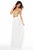 Sherri Hill - 51842 Two Piece Lace V-Neck Chiffon A-Line Dress In White and Gold