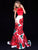 Sherri Hill - 51850 Two Piece Printed Mermaid Dress In Red and White