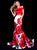 Sherri Hill - 51850 Two Piece Printed Mermaid Dress In Red and White