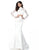 Sherri Hill - 51853 Two Piece Applique Mermaid Dress With Train In White