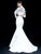 Sherri Hill - 51853 Two Piece Applique Mermaid Dress With Train In White