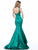 Sherri Hill - 51854 Bow Accented Cutout Bodice Mermaid Dress In Green