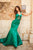 Sherri Hill - 51854 Bow Accented Cutout Bodice Mermaid Dress In Green