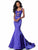 Sherri Hill - 51854 Bow Accented Cutout Bodice Mermaid Dress In Purple