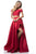 Sherri Hill - 51857 Two Piece Lace Off-Shoulder Mikado A-Line Dress In Red