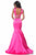 Sherri Hill - 51864 Two Piece Beaded Satin Mermaid Dress With Train In Pink