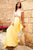 Sherri Hill - 51865 Two-Piece Ruffle Paneled Polkadot Dress In White and Yellow