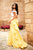 Sherri Hill - 51865 Two-Piece Ruffle Paneled Polkadot Dress In White and Yellow