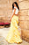 Sherri Hill - 51865 Two-Piece Ruffle Paneled Polkadot Dress In White and Yellow