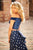 Sherri Hill - 51865 Two-Piece Ruffle Paneled Polkadot Dress In Blue